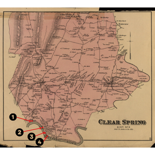 Clear Spring District Illustrated Map 1877