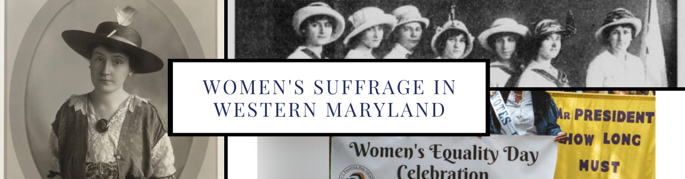 Women's Suffrage movement images from Western Maryland