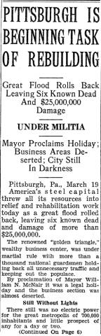 News article from Cumberland Evening Times, 1936-03-19