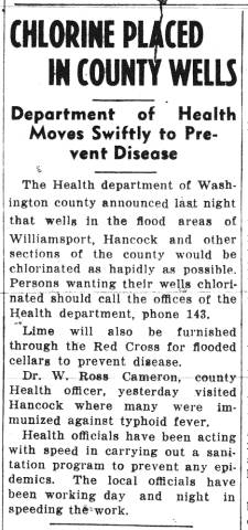 News article from Hagerstown Morning Herald, 1936-03-21