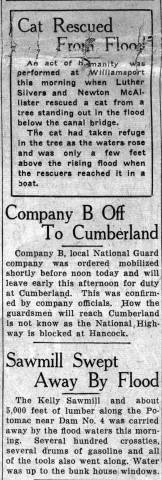 News article from Hagerstown Daily Mail, 1936-03-18