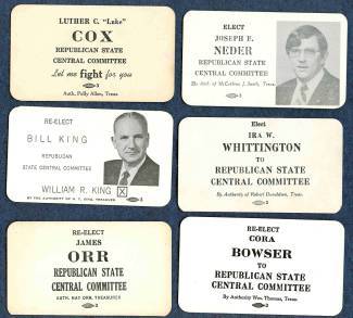 Images of local election Campaign cards - Allegany County MD