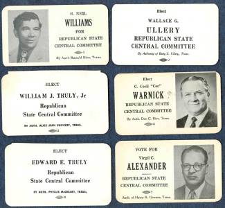 Images of local election Campaign cards - Allegany County MD