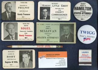 Images of local election Campaign cards - Allegany County MD