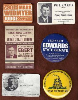 Images of local election Campaign cards - Allegany County MD