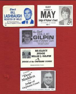 Images of local election Campaign cards - Allegany County MD