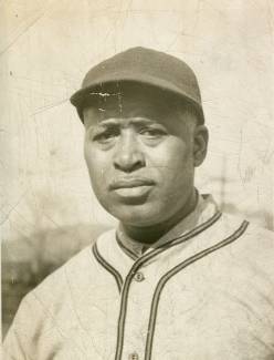 Cropped image of baseball player from 1920s