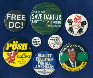 Display setting of 8 buttons of various black history movements