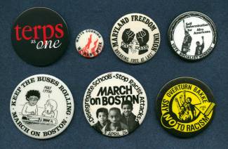 Display setting of 7 buttons of various black history movements