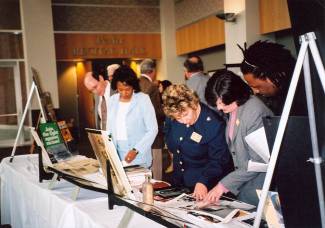 Group viewing MLK celebration at Frostburg University 2005