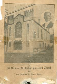 Newspaper clipping of McKendree U.M. Church