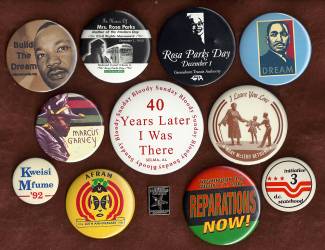 Display setting of 11 buttons of various black history movements