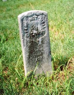 Gravestone marker with name Pero Mitchell