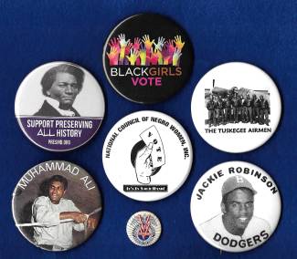 Display setting of 7 buttons of various black history movements