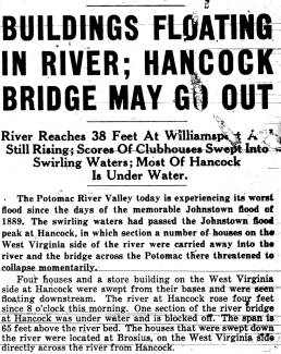 News article from Hagerstown Daily Mail, 1936-03-18