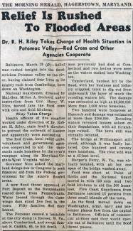 News article from Hagerstown Morning Herald, 1936-03-20