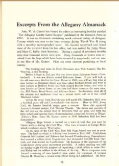 Page from Excerpts From the Allegany Almanack