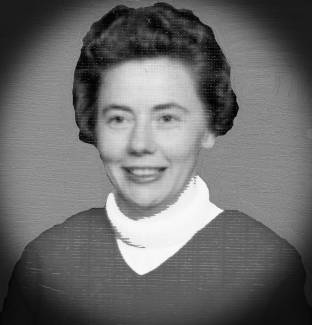 B&W Professional photo of Dr. Eileen B. (Brinker) Steele