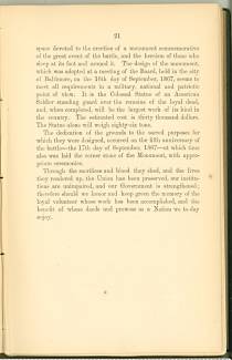 Page 21 from History of Antietam National Cemetery 1869 - "The Antietam National Cemetery"