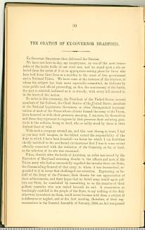 Page 30 from History of Antietam National Cemetery 1869 - "THE ORATION OF EX-GOVERNOR BRADFORD."