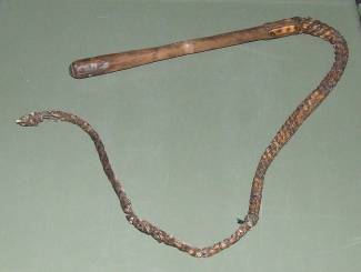 Whip used while boating on the canal