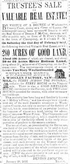 Article in Herald of Freedom & Torch Light, 1852 - "TRUSTEE'S SALE."