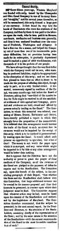 News article in 1856, "Canal Scrip"