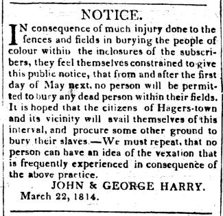 Notice in Morning Herald, 1814 from John & George Harry - "NOTICE."