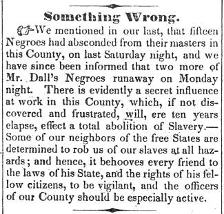 Opinion in Herald of Freedom, 1846 - "Something Wrong." (part 2)
