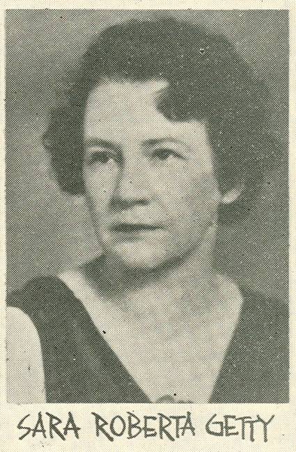 Professional photo of Sara Roberta Getty from 1937