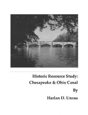 Cover page of Historic Resources Study; image of bridge in foreground; 