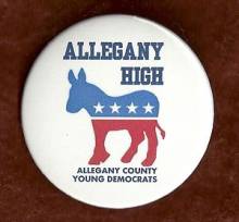 Button for Allegany High Young Democrats