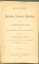 Book cover of Antietam National Cemetery