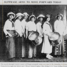 Image of 7 women from Women's Suffrage group 