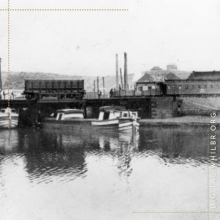 Image of coal boats being loaded in Cumberland, courtesy National Park Service