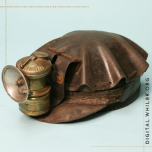 Image of coal miner hat with light