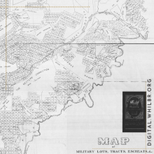 Map of Military Lots of Garrett county from Revolutionary War