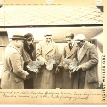 Image of 5 people holding poultry at 4H event