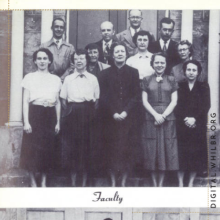 Class photo from Kitzmiller High School 1952