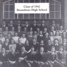 Class photo of Boonsboro High School Class of 1942
