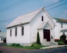 White church on corner