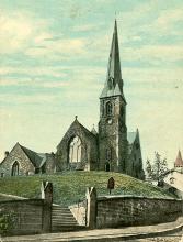 Postcard image of Emmanuel Baptist church - Allegany Co., MD