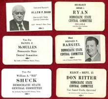 Images of local election Campaign cards - Allegany County MD