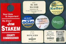 Images of local election Campaign cards - Allegany County MD