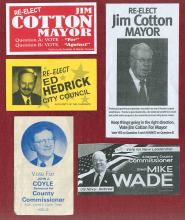 Images of local election Campaign cards - Allegany County MD