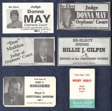 Images of local election Campaign cards - Allegany County MD