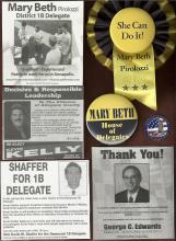 Images of local election Campaign cards - Allegany County MD