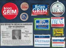 Images of local election Campaign cards - Allegany County MD