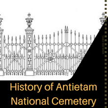 Antietam Cemetery gate drawing icon