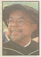 Cropped photo of Henry Louis Gates, Jr. in doctoral graduation gown 